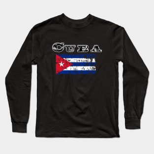 Cuba Flag Long Sleeve T-Shirt